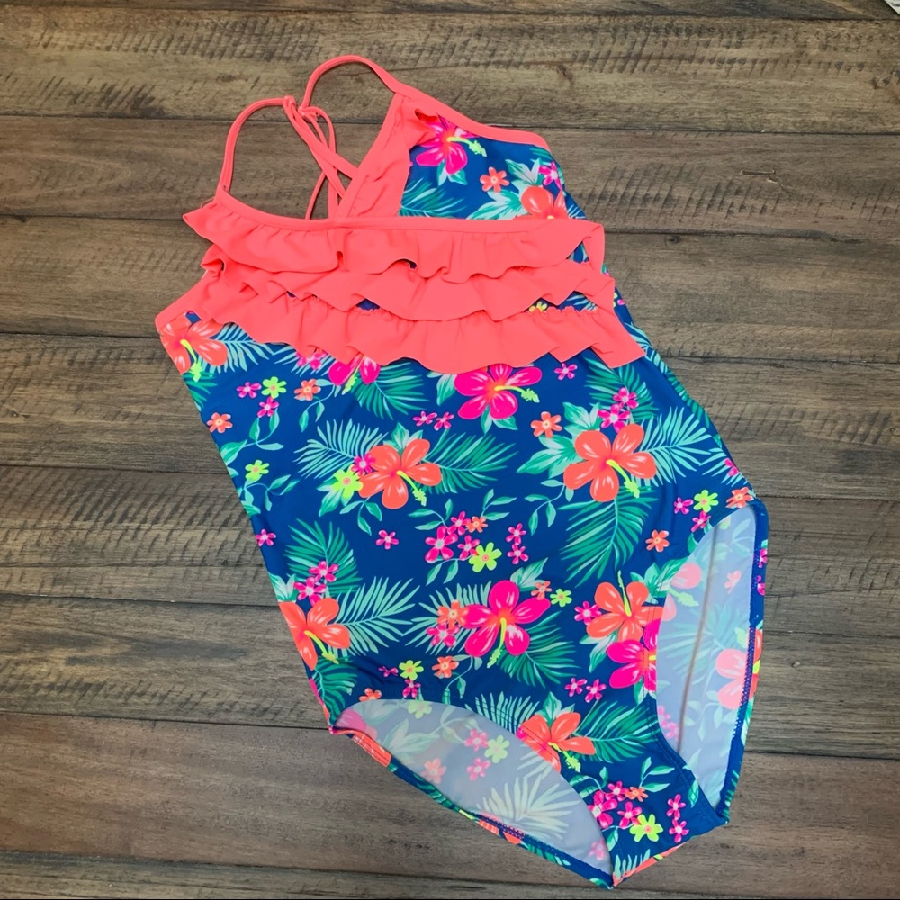 One piece ruffle swimsuit